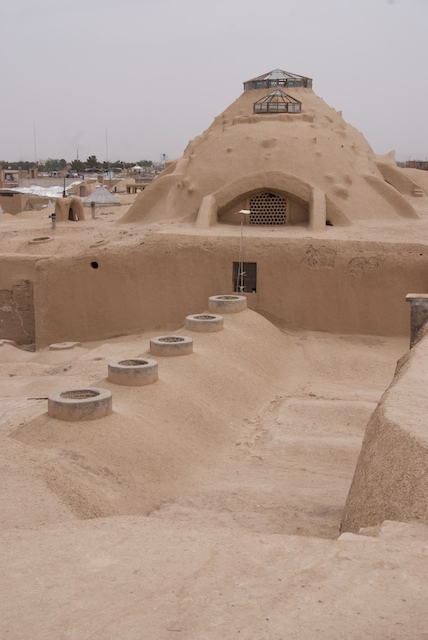 Auf dem Dach des Basars in Kashan